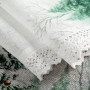 Biela šerpa 40x140 cm so stromčekom - behúň na stôl